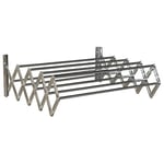 MSV 130080 Etendoir Extensible Métal Chromé 80 x 66 x 18,5 cm