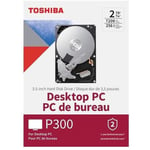 TOSHIBA - P300 - Disque dur interne haute performance - 2 To - 7200 tpm - 256 Mo - SMR. Boite retail