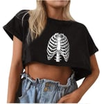 2021 New Crop Tops for Women High Waist Vintage Tops Crewneck Shirt Streetwear for Valentine Workout Tops for Women Sexy Tops for Women Black M