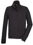 killtec Homme Veste mi-saison/veste power stretch avec col montant KSW 96 MN FLX JCKT, dark anthracite, M, 40875-000