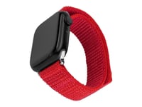 Fixed - Klockräm För Smart Klocka - Nylon - 160-210 Mm - Röd - För Apple Watch (38 Mm, 40 Mm, 41 Mm)