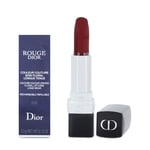 Dior Rougue Contour Colour Lipstick & Wear 999 Matte Red Long Wear Lip Colour