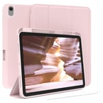 Smart Cover for Apple iPad Air 11 Cover with Pen Holder Tablet Pink