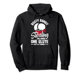 Booty Bandit Stealing the Show One Glute at a Time Pullover Hoodie