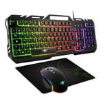 Spirit of Gamer PRO MK5 clavier Souris incluse USB AZERTY Français Noir - Neuf