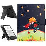 HoYiXi Universal Case Compatible with 6.8" Kindle Paperwhite/6" All-new Kindle 2022 & 2019/Kobo Clara HD/Kobo Clara 2E Leather Stand Cover for 6-6.8'' PocketBook/Tolino/Sony E-Book Reader, prince