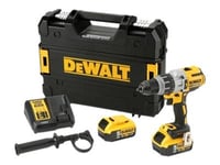 DeWALT DCD996P2-QW - Slagborr/skruvdragare - sladdlös - 820 W - 3 hastigheter - nyckellös chuck 13 mm - 95 N·m - 2 batterier - 18 V