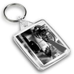 IP02 Passport Keyring BW - Espresso Coffee Shop Cafe Machine  #42845