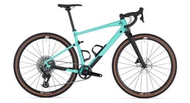 Velo de gravel bmc urs 01 lt two sram rival etap axs   gx eagle axs 12v 700 mm bleu vert minty aqua 2024