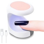 LED-nagellampa, Mini UV-lampa för gelnaglar, Snabbtorkande nagellampa,