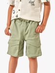 Angel & Rocket Boys' Niko Cargo Washed Denim Shorts, Sage