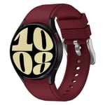 Silikon armbånd No-Gap Samsung Galaxy Watch 6 (44mm) - Wine