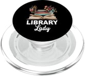 Liseuse de livres assistante de bibliothèque Funny Library Lady Librarian PopSockets PopGrip pour MagSafe