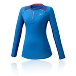 Mizuno Dry Aeroflow Hz T-Shirt à Manches Longues pour Femme XS Bleu Princesse (Princess Blue)