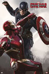 empireposter 732156 Captain America – Civil War – Casquette VS Iron Man – Marvel Film Cinéma Poster, Papier, Multicolore, 91,5 x 61 x 0,14 cm