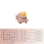 Outemu-Commutateur silencieux Peach V2,interrupteurs citron muets,pré-lubrifiés pour clavier mécanique,tactile linéaire Mia,5 broches,échange à chaud - Type [Peach Switch V2]-50PCS