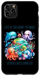 Coque pour iPhone 11 Pro Max Save The Ocean Garbage Fish Plage en plastique