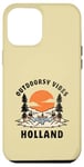 Coque pour iPhone 12 Pro Max Outdoorsy Vibes Holland Voyage Vacances Hollande