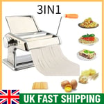 Stainless Steel Pasta Roller Maker Lasagne Spaghetti Tagliatelle Machine Kitchen