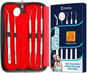 ZOVIRA Plaque Remover for teeth 5pc Tooth Cleaning Kit with Tatar and Calculus 