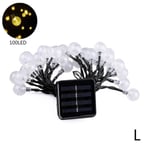 20-100led Garden Outdoor Led Solar Powered Fairy Lights Party L Warm White 100led