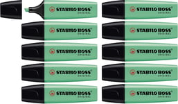 Highlighter - STABILO BOSS ORIGINAL - Pack of 10 - Turquoise