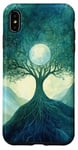 iPhone XS Max Fantasy Yggdrasil Tree Life Nature Spiritual Moon Case