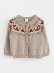 Lindex Stickad cardigan med fair isle-mönster