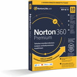 Norton 360 Premium - 75 Gt - 10 laitetta / 12 kk -tietoturvaohjelmisto, aktivointikortti