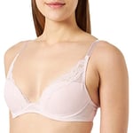 Passionata Women's Tief ausgeschnittener T-Shirt-BH, Brooklyn Bra, Porcelaine, P57010