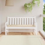 Coussin de banc de jardin beige 150x50x7 cm tissu oxford