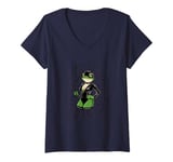 Womens Frog I'm A Good Girl Daddy Stuff Cute Frog Things V-Neck T-Shirt