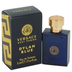 2 x VERSACE DYLAN BLUE POUR HOMME EDT 5ml SPLASH MINIATURE - Travel Size 🛩