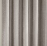 Savoy Blackout Chenille Curtains Thermal Lined Eyelet Ring Top 66x72 Silver Grey