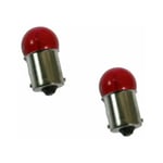 2x ampoule 12V 10W BA15S rouge voiture tracteur moto frein stop universel lumière éclairage