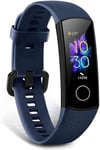 HONOR Band 5 Montre Connectée Podometre Cardio Sport Running Sommeil Calorie Smart Watch Android iOS Smartband, Bleu