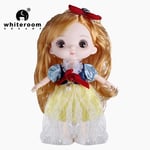 New 16 Cm BJD Mini Doll 13 Movable Joint Girl Baby 3D Big Eyes Beautiful DIY