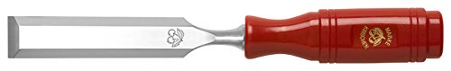 Kirschen 1003006 Ciseaux à bois avec manche en Plastique, Rouge/Argent, 6 mm