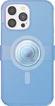 PopSockets: PopCase PlantCore pour MagSafe - Coque à base de plantes pour iPhone 14 Pro Max avec un Support et Poignée PopGrip Slide Repositionnable avec Top interchangeable - Blue Opalescent