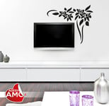 Adesiviamo Wall0000450 B L Sticker Mural en PVC 48 x 40 cm Rouge