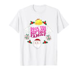 Deck The Halls And Not Your Family Funny Merry Christmas T-Shirt