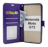 Crazy Horse Wallet Motorola Moto G72 (Lila)