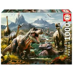 Educa - Puzzle de 1000 pièces pour Adultes | Feroces Dinosaurs. Mesure: 68 x 48 cm. Contient Environ de la Colle Fix Puzzle. À partir de 14 Ans (19924)