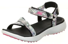 Skechers Women's 600 Golf-Sandalen Ohne Spikes Shoe, Black Multi Snake Print, 6 UK