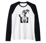 ROARING 1920's Great, Gatsby Glamorous Woman Flapper Raglan Baseball Tee