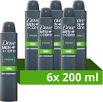 Dove Men+Care Fresh Antiperspirant Aerosol deodorant for men with ¼ moisturising