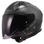 LS2, Casque Moto Jet INFINITY II CARBON Matt Carbon, L