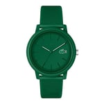 Lacoste Analogue Quartz Watch for Men or Women from The Lacoste.12.12. Collection, Featuring a Stylish Silicone Bracelet with Petit Piqué Texture