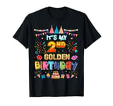 It's My 2nd Golden Birthday Girl 2 Years old Birthday Boy T-Shirt