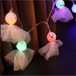 1,5 m 10 Led Halloween Kurpitsa Ghost Luurankot Bat Spider Led Light String Festivaalibaari Kotijuhlasisustus Halloween-koriste